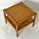 Table d'appoint en rotin vintage 1970