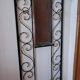 Vintage wrought iron coat rack