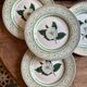 Lot de 8 assiettes plates Camélia - en porcelaine Anglaise