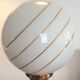 Lampe vintage en céramique et opaline années 60-70
