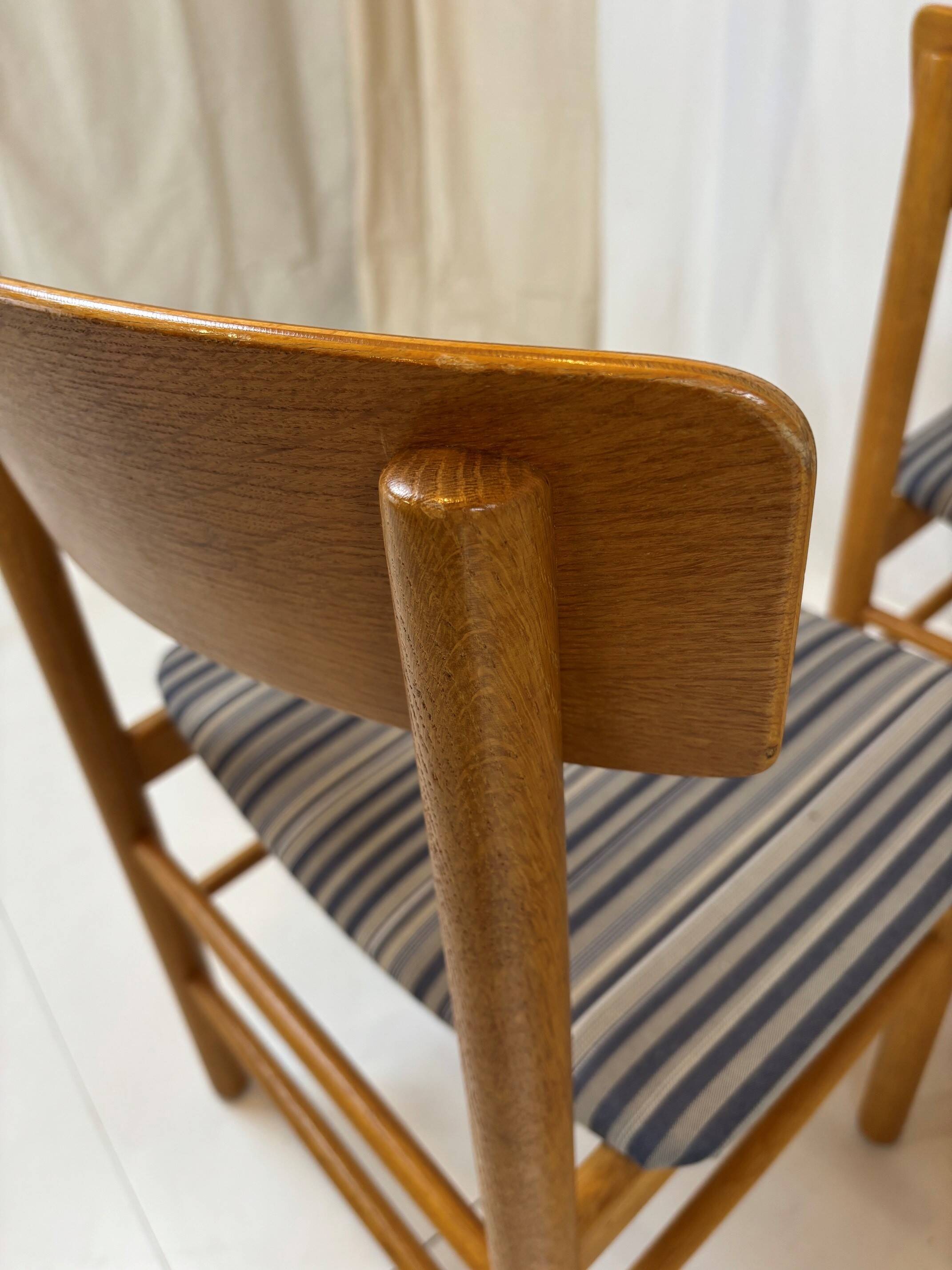 4 beech chairs - Denmark 1950s