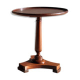 Mini harness or pedestal table in natural wood