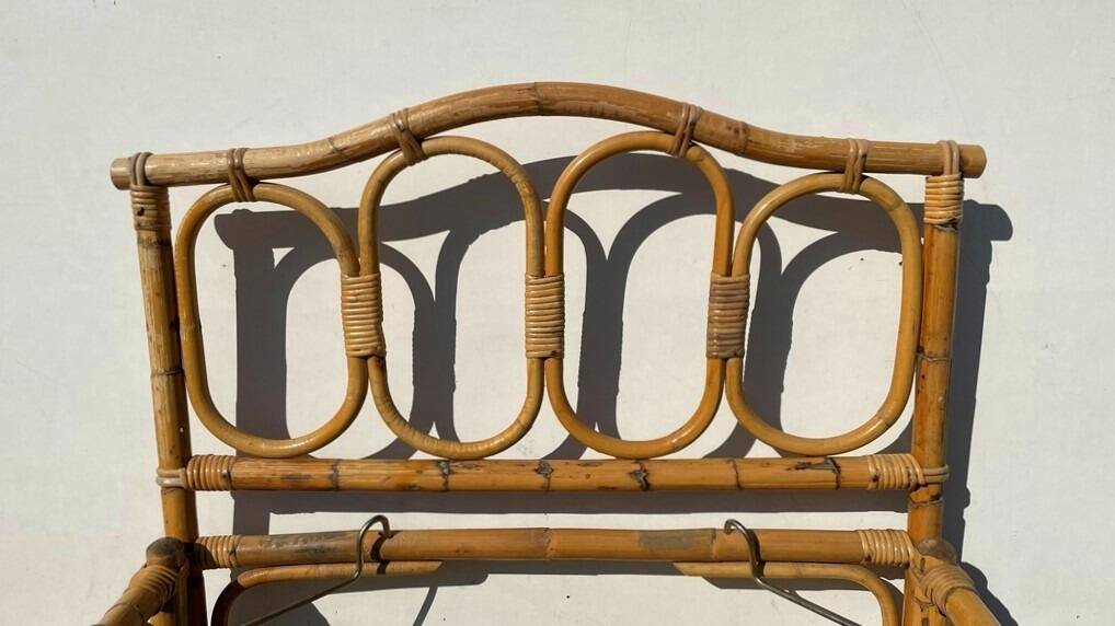 Bamboo lamp Manou. Vintage 70s.