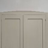 Restored 1930 art deco wardrobe, pure linen color