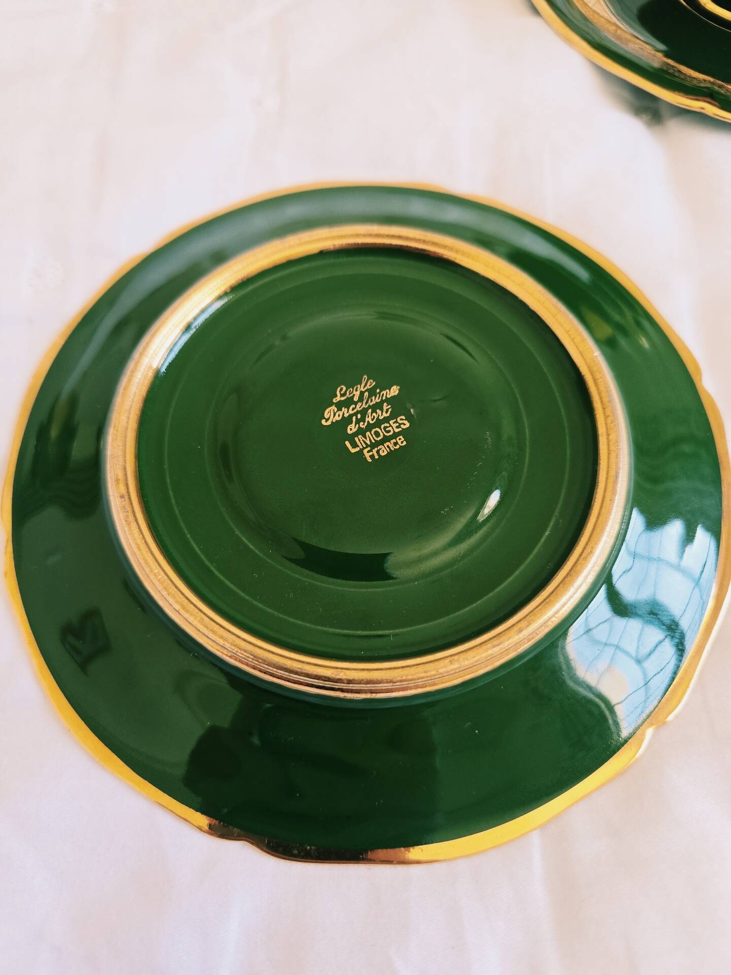 Pair of cups Lengle Limoges France