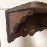 Wooden coat rack, hat rack