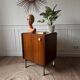 Meuble de rangement teck et chrome