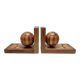 Art Deco Style Wooden Bookends, 1960s