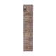 Handwoven Vintage Sivas Kilim Runner in Green Geometric Pattern 2'8'' x 12'6''