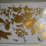 Antique earthenware cake dish gilt art table antique earthenware cake dish