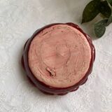 Twisted red earthenware candle holder - in the style of St Clément