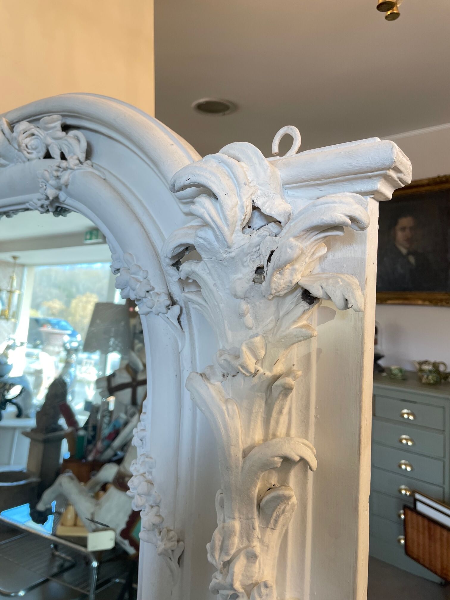 Painted mirror 138x185cm