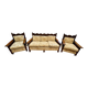 Salon style Jacobin 1910 - 3-seater sofa and 2 armchairs
