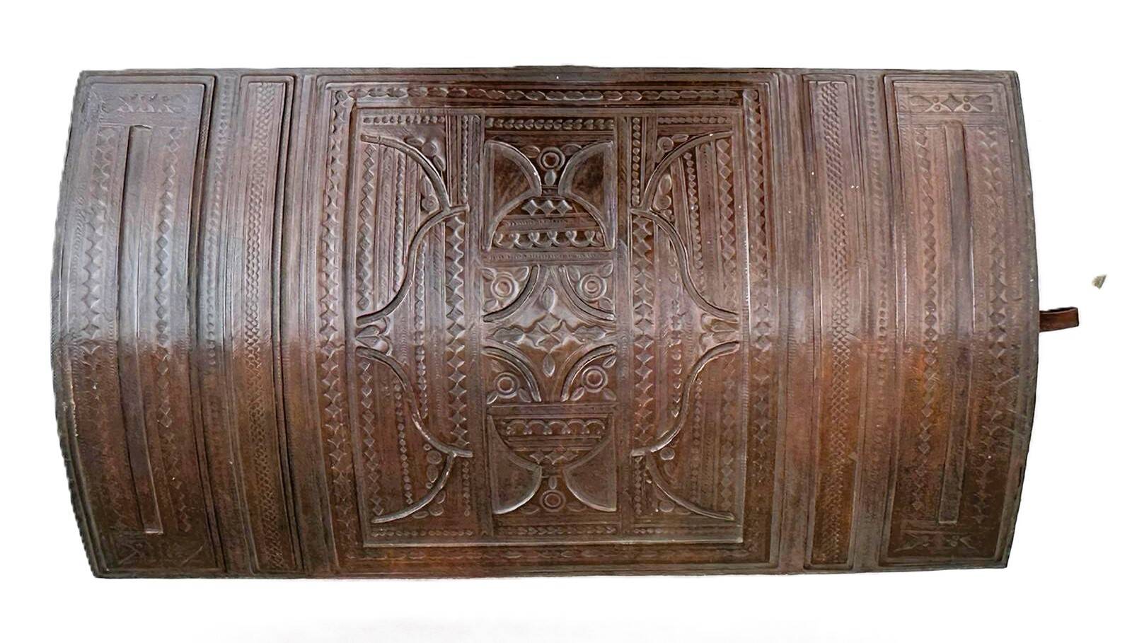 Leather trunk