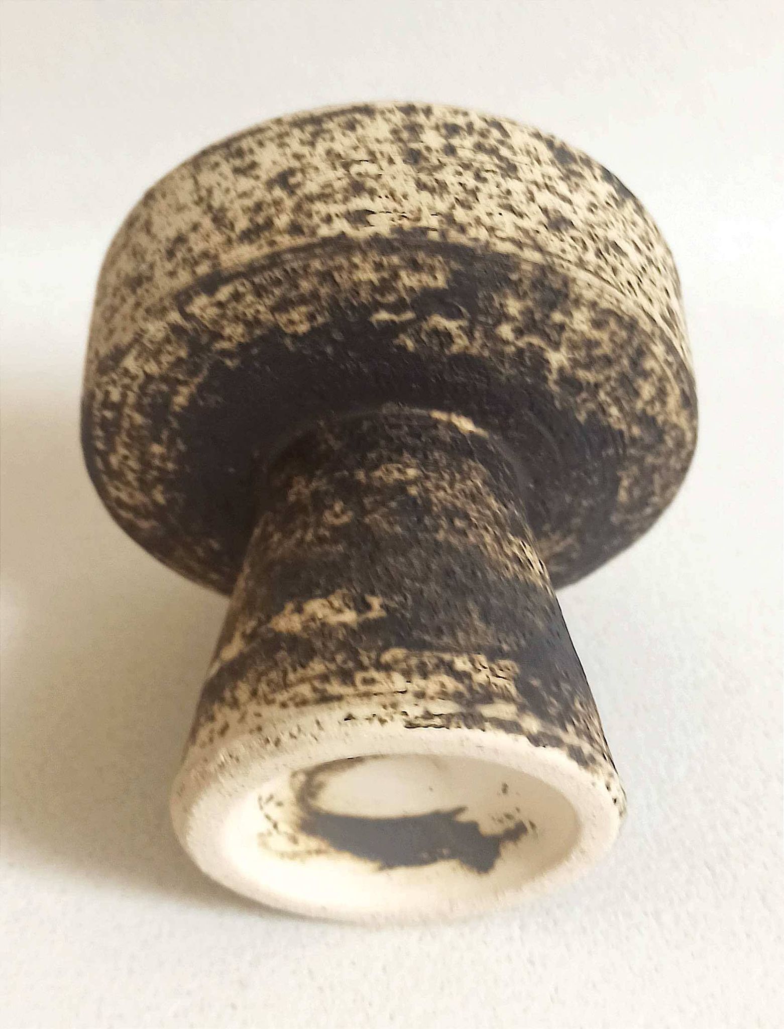 Bougeoir forme coupe de  Pieter Groeneveldt Années 60 Hauteur 9 cm