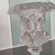 Vase on cut crystal stand