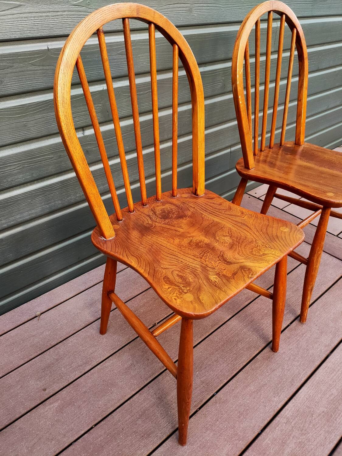 Pair of Ercol chairs in Scandinavian style