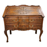 Louis XV style oak sloping desk