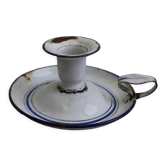 Old enamel candle holder