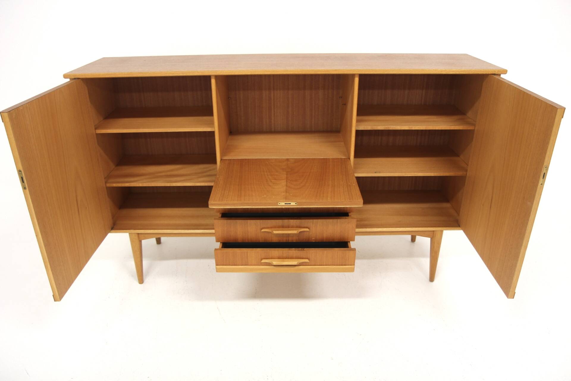 Scandinavian teak and oak sideboard, Sweden, 1960