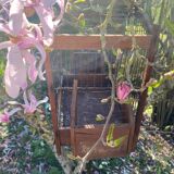 Cage à oiseaux ancienne en bois