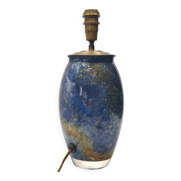 Lampe de table Laque Line des années 1990 – Pièce unique artisanale française