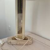 80' travertine foot lamp