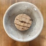 Large stoneware wine carafe and cork stopper
