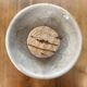 Large stoneware wine carafe with cork stopper