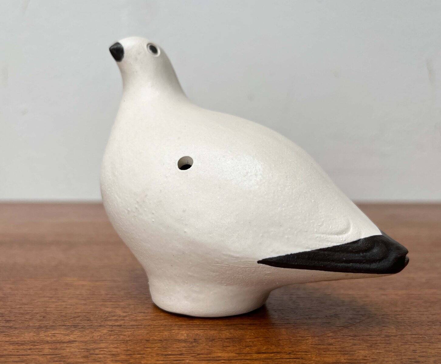 Vintage handmade ceramic bird whistles Riekko by Punainen Paja and Lintupaja, Finland, 1970s, set of 2.