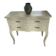 Chest of drawers in wood painted grey