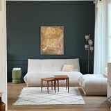 SIA white bouclette designer sofa
