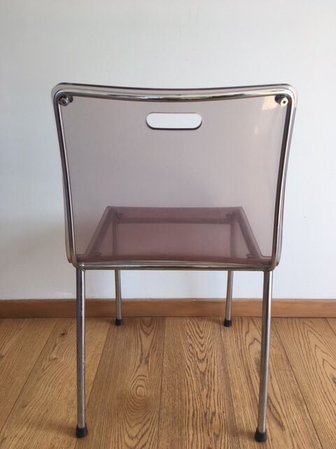 Set of 4 plexiglass chairs