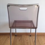 Serie 4 chaises plexis