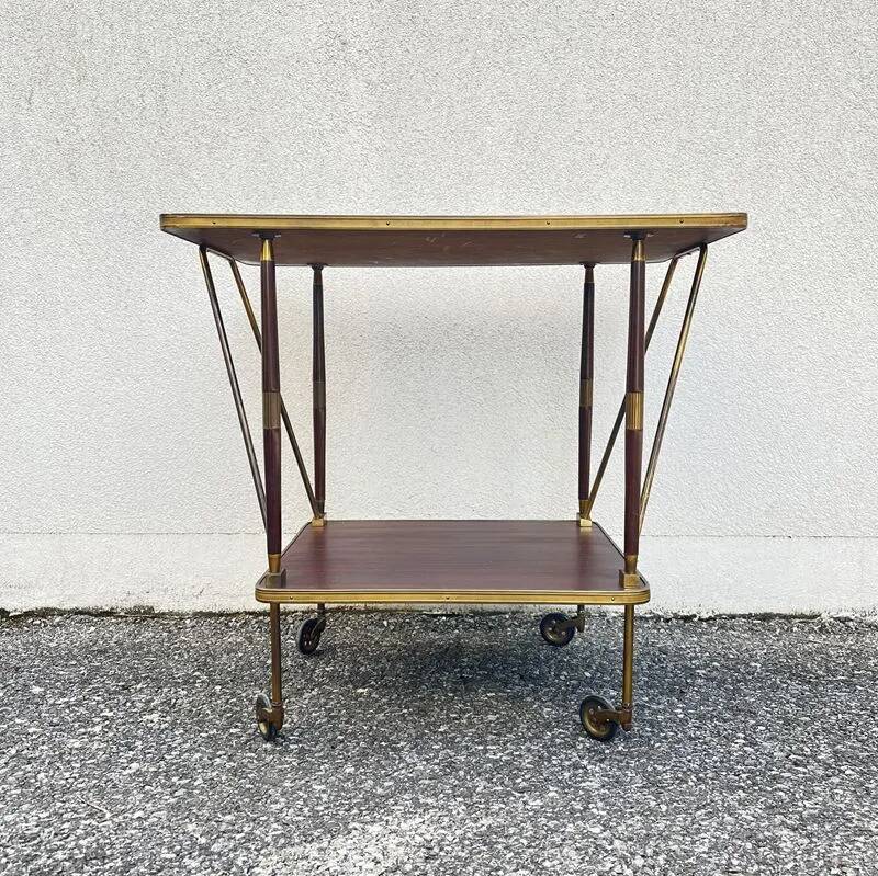 Vintage rolling dessert trolley