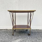 Desserte vintage roulante