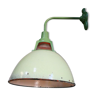 Lampe de cour col de cygne industrielle verte