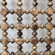 Carved wooden headboard