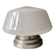 Plafonnier opaline blanche 1950