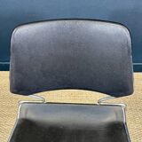 Lot of 39 Matrix T.Tolleson for Krueger chairs black and chrome 70s USA