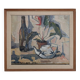 Sven-Olof Hamlet nature morte peinture à l'huile avec plante | 1959