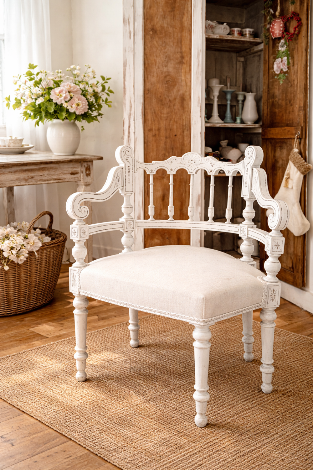 Fauteuil ancien restauré – pièce unique