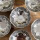 Vintage stainless steel stemmed bowls