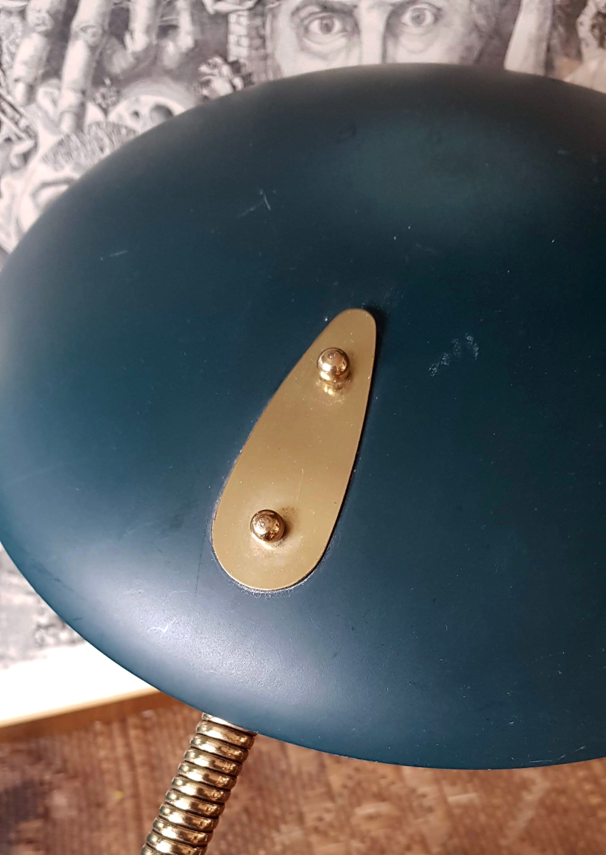 Bauhaus Office lamp green years 60 Philips