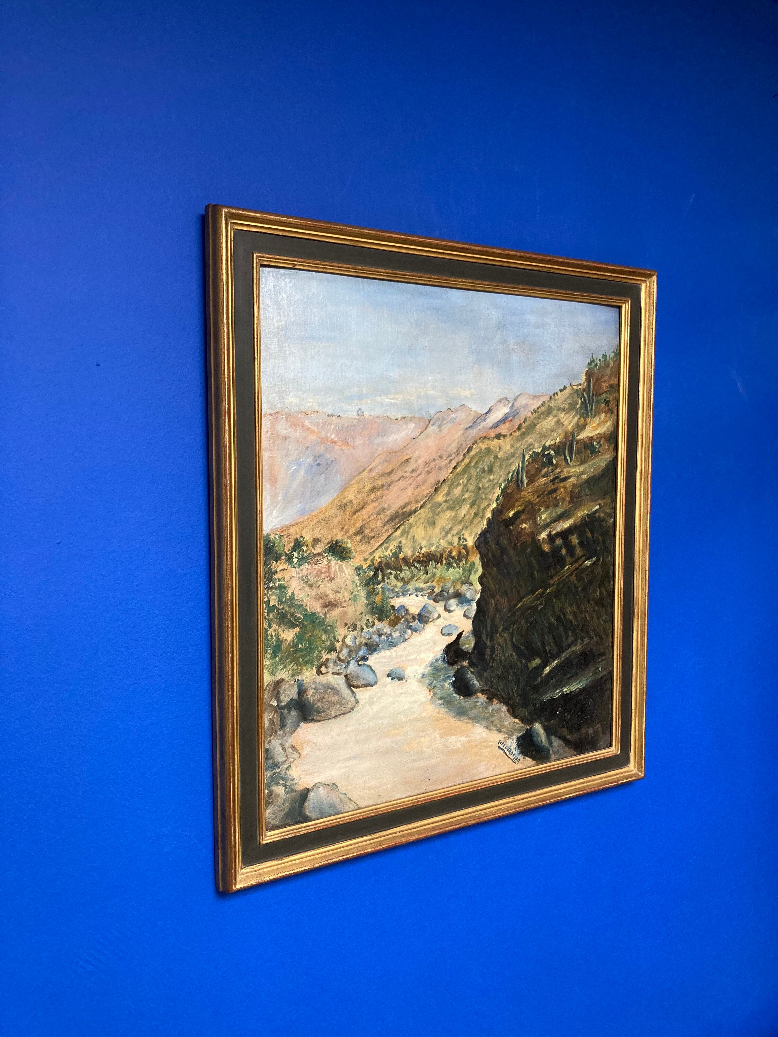 Vintage framed painting