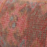 Set of Two Turkish Oushak Rug Pillow Cover, Pair Oblong Chair Cushion, Neutral Pillow Cases Made Out