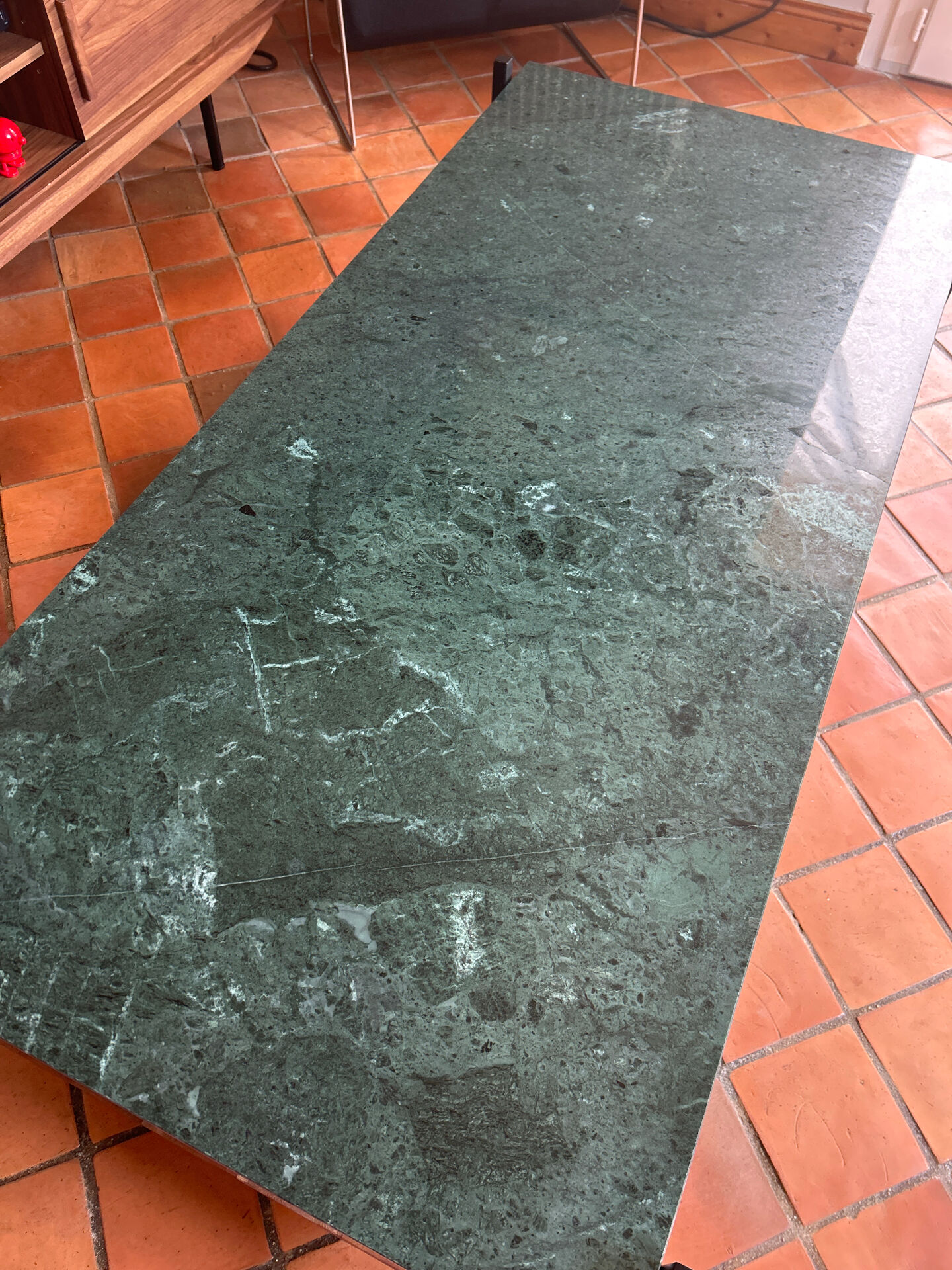 Tikamoon coffee table marble and wood