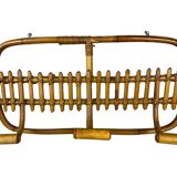 1960s Italian Rattan Coat Rack