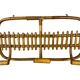 Portemanteau en Rotin des années 60 Italien