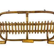 1960s Italian Rattan Coat Rack